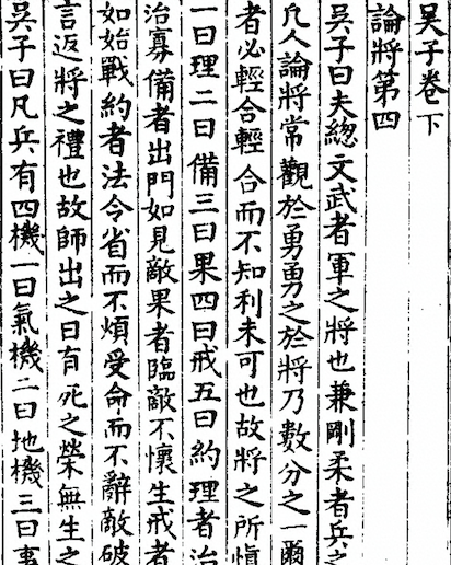 Wuzi's Art of War (Military Methods of Wuzi) 