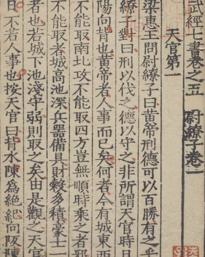 Wei Liaozi(Warring States military law)