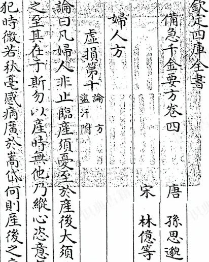 Beiji Qianjin Yaofang (Essential Formulas for Emergency Use Worth a Thousand Gold)