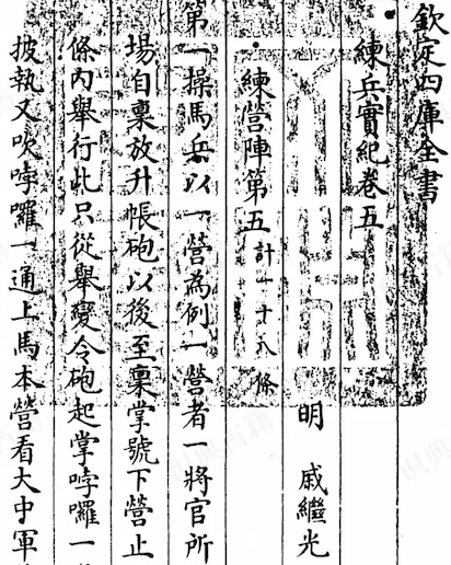 Lian Bing Shi Ji (A Record of Military Training)