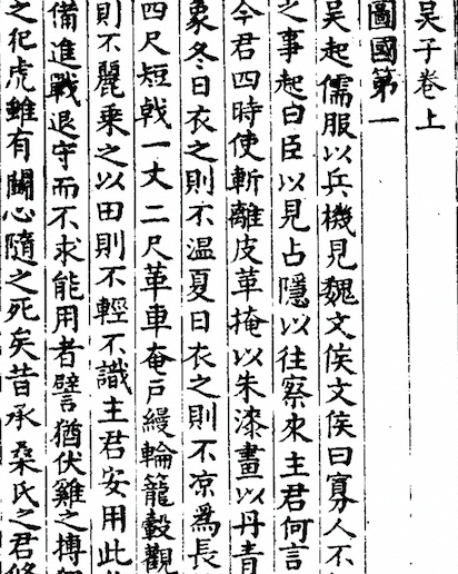 Wuzi's Art of War (Military Methods of Wuzi) 