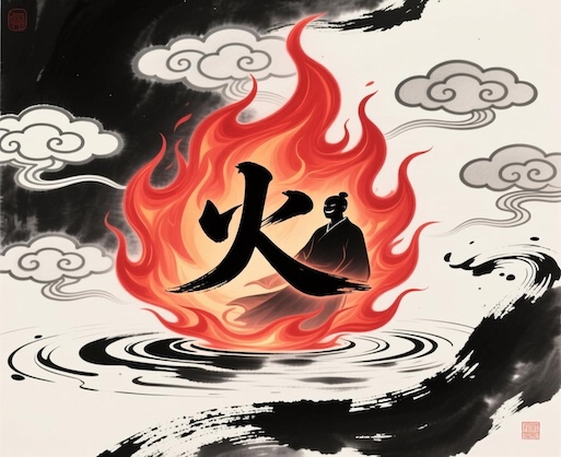 What impact does the Nine Purple Departing Fire Grand Cycle have on individuals whose element is Fire?