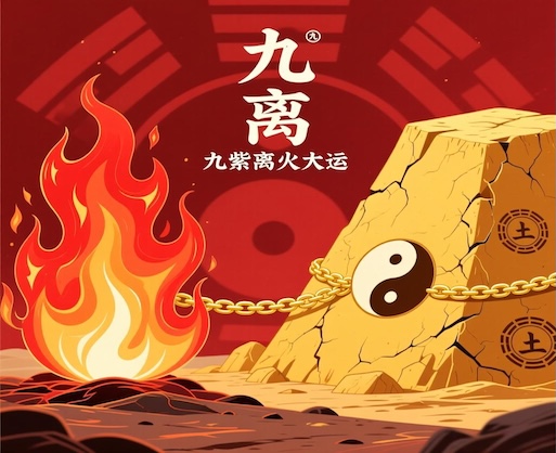 What impact does the Nine Purple Departing Fire Grand Cycle have on individuals whose element is Earth?