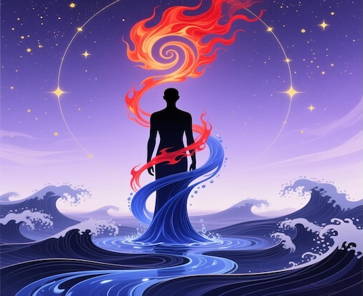 What impact does the Nine Purple Departing Fire Grand Cycle have on individuals whose element is Water?