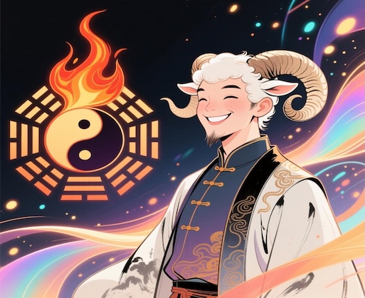 What effects does the Nine Purple Departing Fire Grand Cycle have on those born in the Year of the Goat?